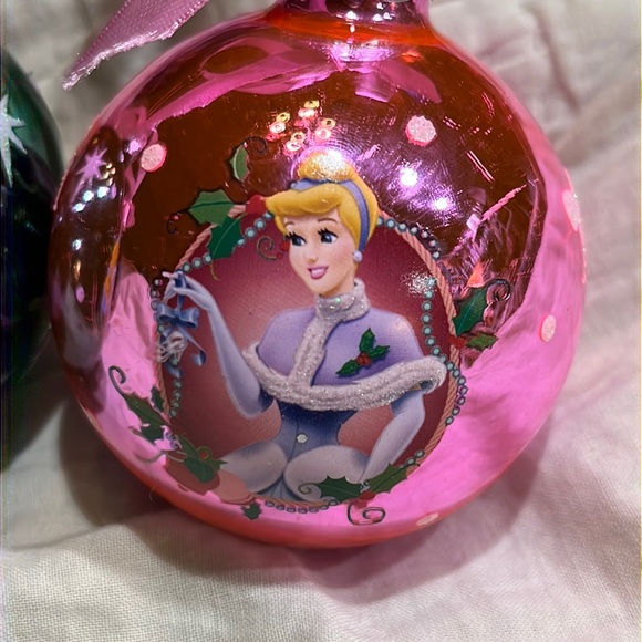 Vintage Disney Princess ornaments Cinderella, Belle, Aurora FOR ALL 3 - Picture 5 of 8